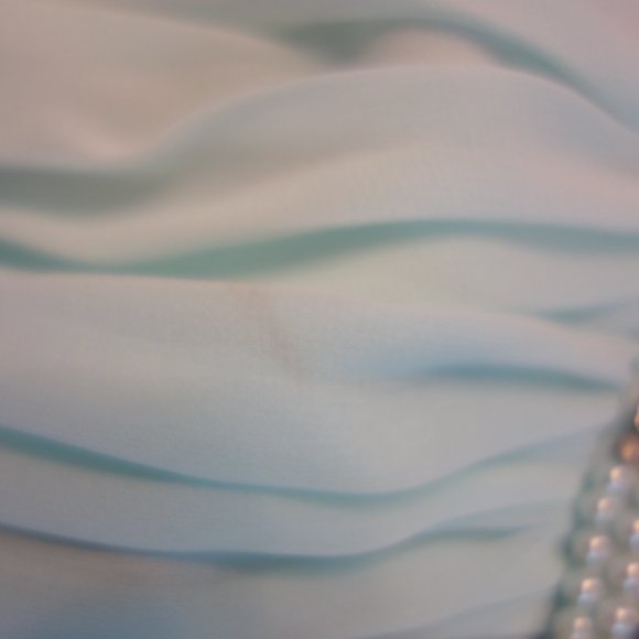 Donna Morgan Green Teal Sheer Gown - Picture 3 of 16